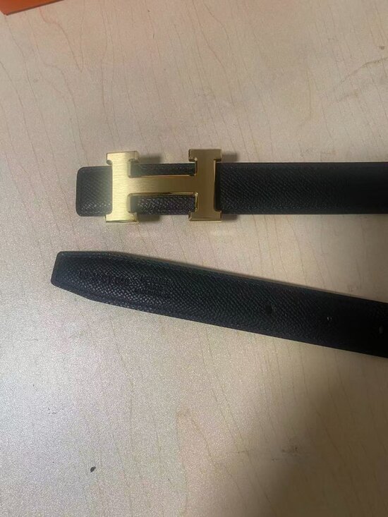 Hermès H Logo Belt Black Leather Designer Belt 85cm main image 2